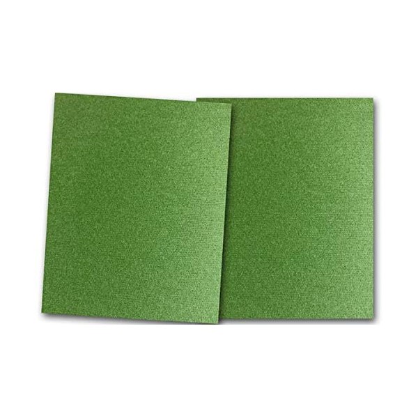 Premium Canvas Textured Scottish Highland Green Card Stock 20 Sheets