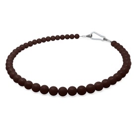 Flagpole Gear Retainer Ring - Beaded Ring for Internal Halyard System - Flag Pole Rings to Keep Flag Close to Pole - Stainless Steel Cable - Made in The USA - Retainer is 25" in Length (Bronze/Brown)