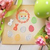 Bymivofun 5 Pieces Easter Cutting Dies Rabbit Eggs Cutting Dies