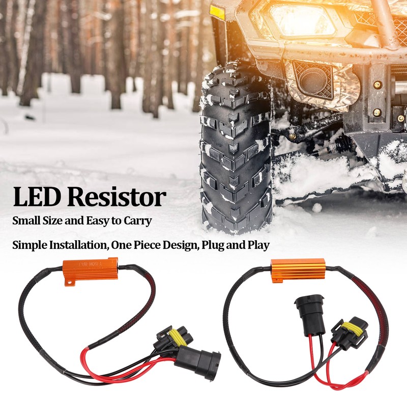 2PCS LED Light Resistor All in One Design Fine Workmanship