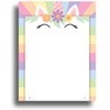 Unicorn Border Stationery Paper - 80 Sheets - Great for
