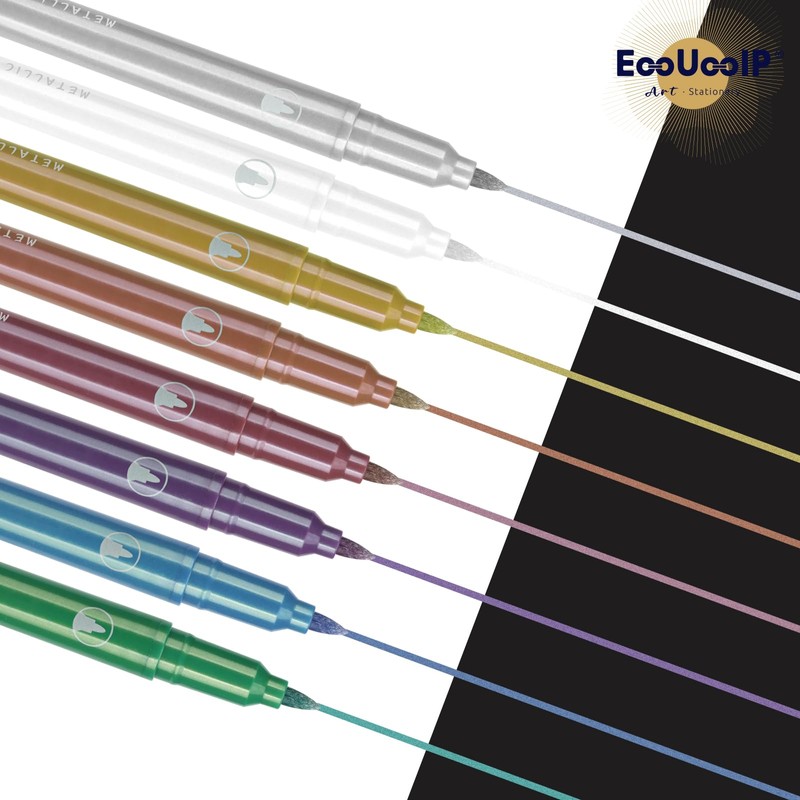 EooUooIP Felt Tip Pens, 15 Pieces, Calligraphy Pen, Sign Brush,
