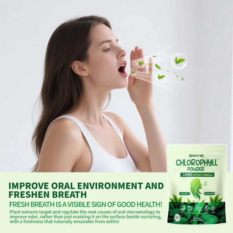 Swiyie Chlorophyll Powder – 100mg Detox, Gut & Breath Support,
