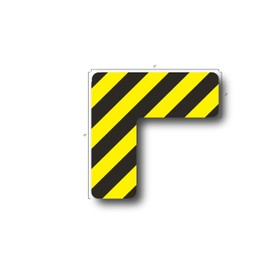 5S Location Marking Corner- (Various Sizes Available) Durable L Shaped Floor Marker by Graphical Warehouse- Vibrant Colors, Rounded Corners (6x6x2" (15 Pack), Black/Yellow)
