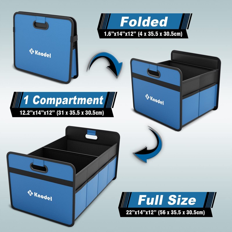 K KNODEL Car Trunk Organizer, Foldable Organizer for Car, Automotive