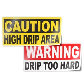 Drip Vinyl Stickers – 2 Pieces, 4” x 2” Each, Waterproof & Durable, Slap These Bad Boys on Your Laptop, Water Bottle, Car & More – Drippin' with Swag, by Flippin Stickers