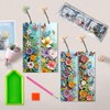 4 Pcs 5D Flowers and Butterfly Diamond Art Bookmarks