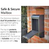 NACH Dominion Locking Mailbox with Newspaper Holder, Wall Mount Mailboxes