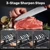 Enutogo Knife Sharpener, 3-Stage Electric Knife Sharpener for Kitchen Knives,