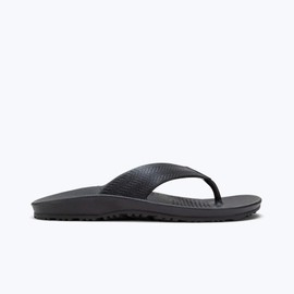 OKABASHI Men's Surf Flip Flops (Black, XL) | Provide Arch Support | Great for Indoors, Outdoors, Beach, Summer