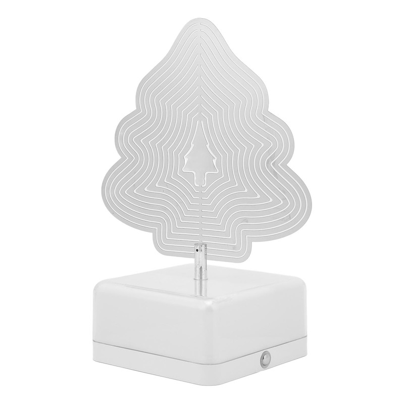 3D Metal Sheet Night Light Rotation Rechargeable Decoration 3D Night