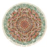 Terafeels Rugs Round Area Rug Dia Round Teal & Orange Mandala Design Non-Shedding Easy Care Ideal for High Traffic Areas in Living Room Bedroom Kitchen Entryway Laundry Dining Room (2904, 2ft or 60cm)