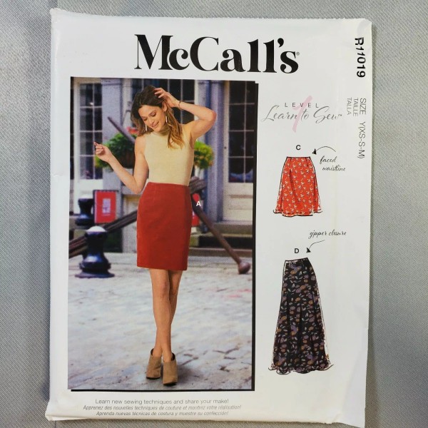 McCall's McCalls Pattern R11019 Misses Skirts Pencil A-Line Learn To