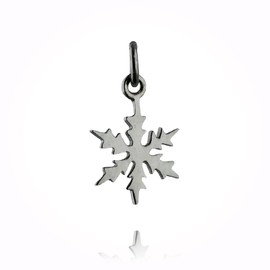 New Snowflake Charm - 925 Sterling Silver Winter Holiday Christmas Ice Snow Tiny CL0314SY