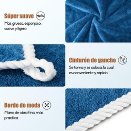 ZY Household Toalla para Lavar la Cara :35×35cm pequeña Toalla Cuadrada, más Absorbente Que el algodón, no Pierde el Pelo, Ideal Tanto para Uso en casa como Fuera de casa (Azul)