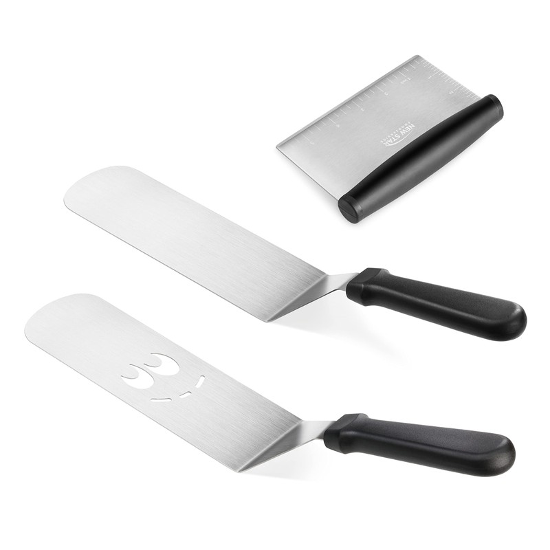 New Star Foodservice 1029161 Juego de espátulas para barbacoa de
