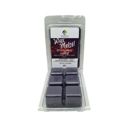 Jane Bernard Soy Blend | Wax Melt | 2.5 Oz Net Wt | 1 Pack only with 6 Snappable Cubes in Clamshell | Bewitching Amber