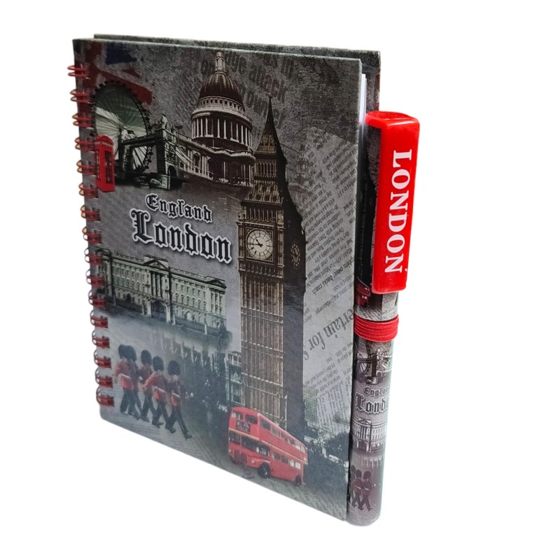 stationary 1 x London Souvenir Notebook Notepad Pen - British