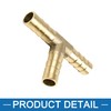 A ABSOPRO Brass Hose Barb Fitting Universal 8mm 3 Way