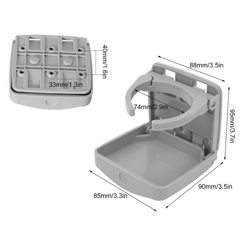 Foldable Drink Holder, Robust Vehicle Door Holder, Easy Installation with