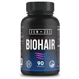 BIOHAIR ULTRA-PREMIUM | 90 Cápsulas Veganas – Fórmula Avanzada para Cabello, Piel y Uñas – Con Colágeno Hidrolizado, Ácido Hialurónico, Keratina y Extracto de Bambú ÚNICO