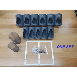 822 3D Wall mount spray can & caulk organizers - rack - holder - storage - grease tube