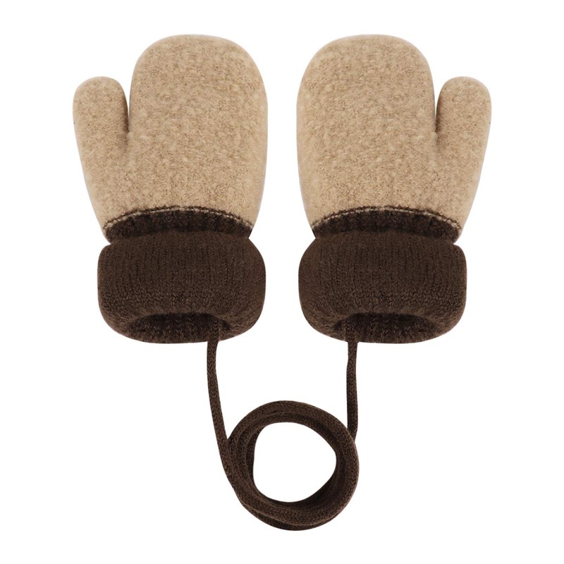 Baby Boys Girls Winter Warm Knit Gloves Cute Bear Gloves