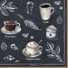 20 Napkins Coffee Creations Cappuccino Espresso Coffee Drinks Table Decoration