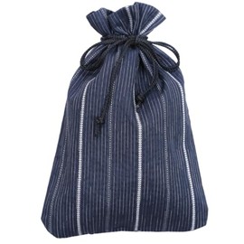 Kimono Net Shokai Shingen Bag [Simple Gussetless Japanese Pattern Stripe 15640] Men's Kimono Pouch Yukata Jinbei Kimono, J