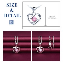 Yumilok Necklace and earrings set, 925 silver necklace and earrings set, jewellery set, silver jewellery set, women's 925, clavicle necklace, Sterling Silver Cubic Zirconia, Cubic Zirconia