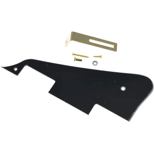 Dopro Black 3 Ply LP Guitar Pickguard with Gold Bracket