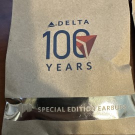Delta Airlines 100 Years Earbuds, Limited Edition. Set Of Two. Sealed