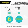 Cressi Unisex Adult Floating Keychain Float Keyring - Turquoise/Yellow, One