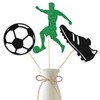 Sport Soccer Centerpiece Sticks, Soccer Player Theme Birthday Decorations, Football