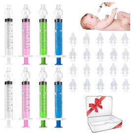 8 Piezas Jeringas Lavado Nasal 10ml con 20 Cabezales Suaves Reutilizables                                                                             