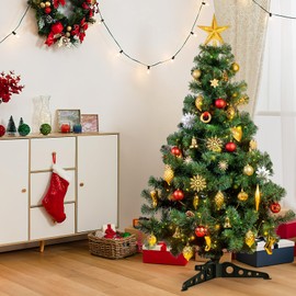 Christmas Tree Stands Triangle Removable Christmas Tree Holder Green Replacement Xmas Tree Base for Real Artificial Trees