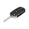 3 Button Car Key Shell for VW Flip Key Golf