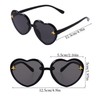 Herz Sonnenbrille, 3 Stück Herzsonnenbrillen Set, Sonnenbrille Herzform, Kinder Sonnenbrillen,