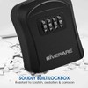 GIVERARE Key Lock Box Combination, 4-Digit Lockbox Wall Mount, Waterproof