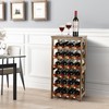 VASMIA Wine Rack Freestanding Floor, 6-Tier Display Wine Storage Shelves