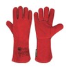 2 X 1 x Welding Gloves Long Leather Gaunlets Heat