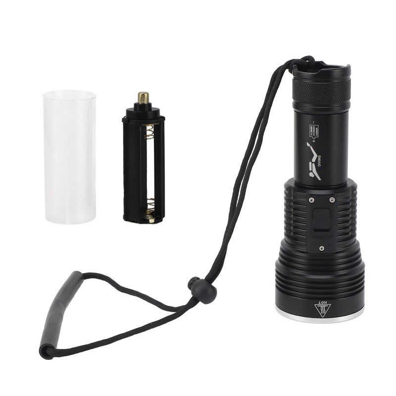 Dive Flashlight 3800LM 100m IPX8 Waterproof 3 Lighting Modes Dive