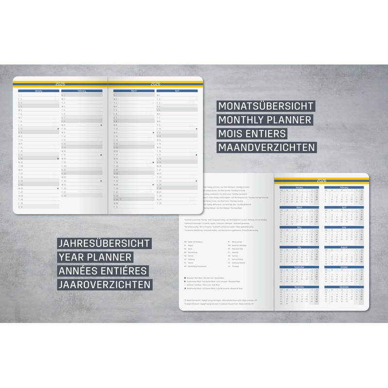 Sigel L2606 Weekly Planner 2026 A5 Vertical Week to View