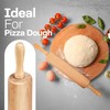 HelferX All-Purpose 17.6 Inch Beech Wood Non-Stick Rolling Pin -