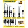 16PCS Countersink Drill Bit Set, Adjustable Depth Tapered Drill Bits