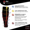 NV Compression Race and Recover Footless Compression Stockings - Calf