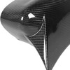1 Pair Carbon Fiber Ox Horn Rearview Side Glass Mirror