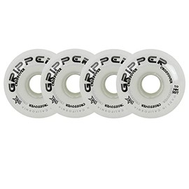Labeda Roller Hockey Wheels Gripper Crossover Soft 76A White 72mm - Set of 4