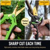 8.5" Professional Bypass Pruning Shears & Gardening Scissors Set -