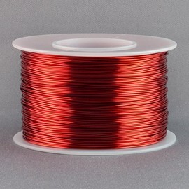 Magnet Wire 22 Gauge AWG Enameled Copper 250 Feet Coil Winding and Crafts Red
